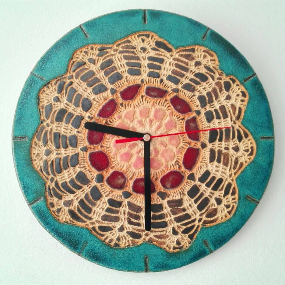 niebieska babcina koronka