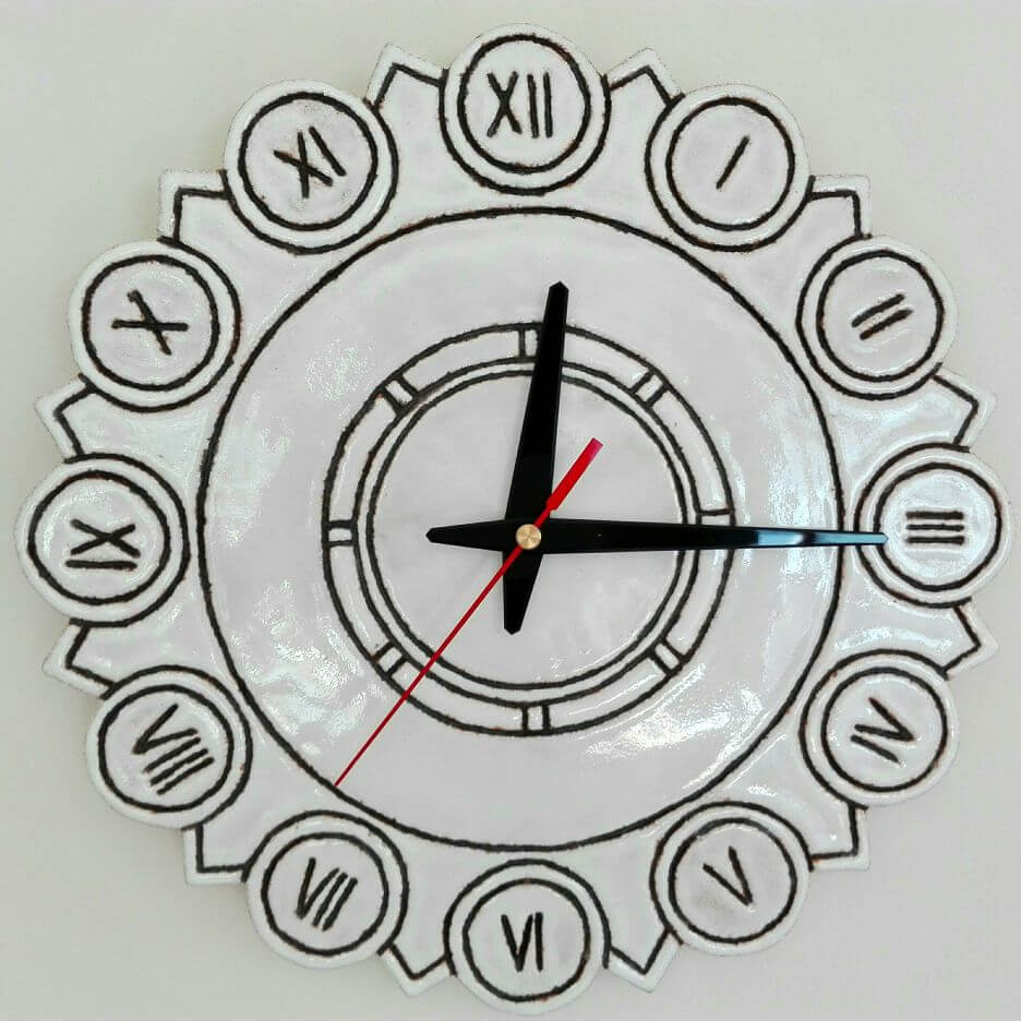 zegar eweolo bialo czarny