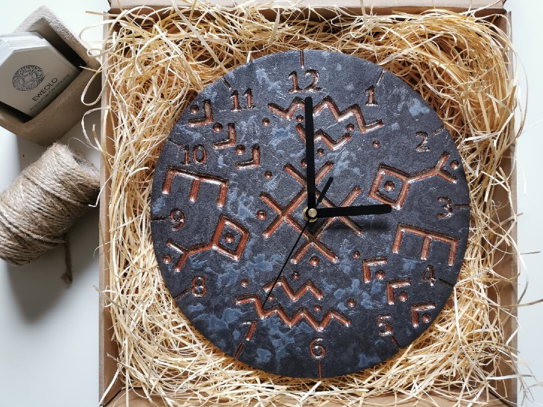 pomysł na zegar ścienny Zegar Wikingów