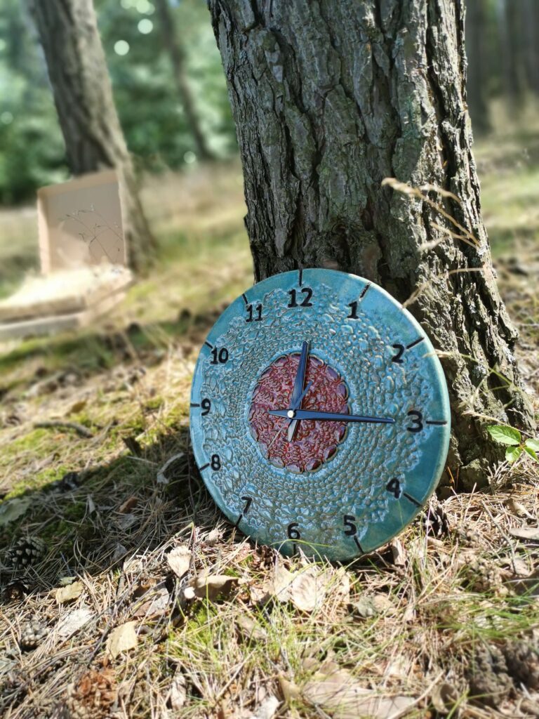 niebieski-zegar-scienny-eweolo-unikatowy