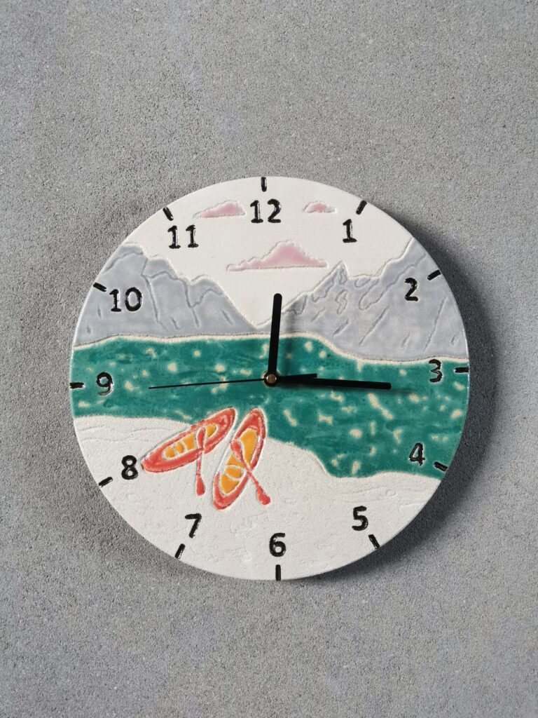 dekoracyjny zegar szlak wodny