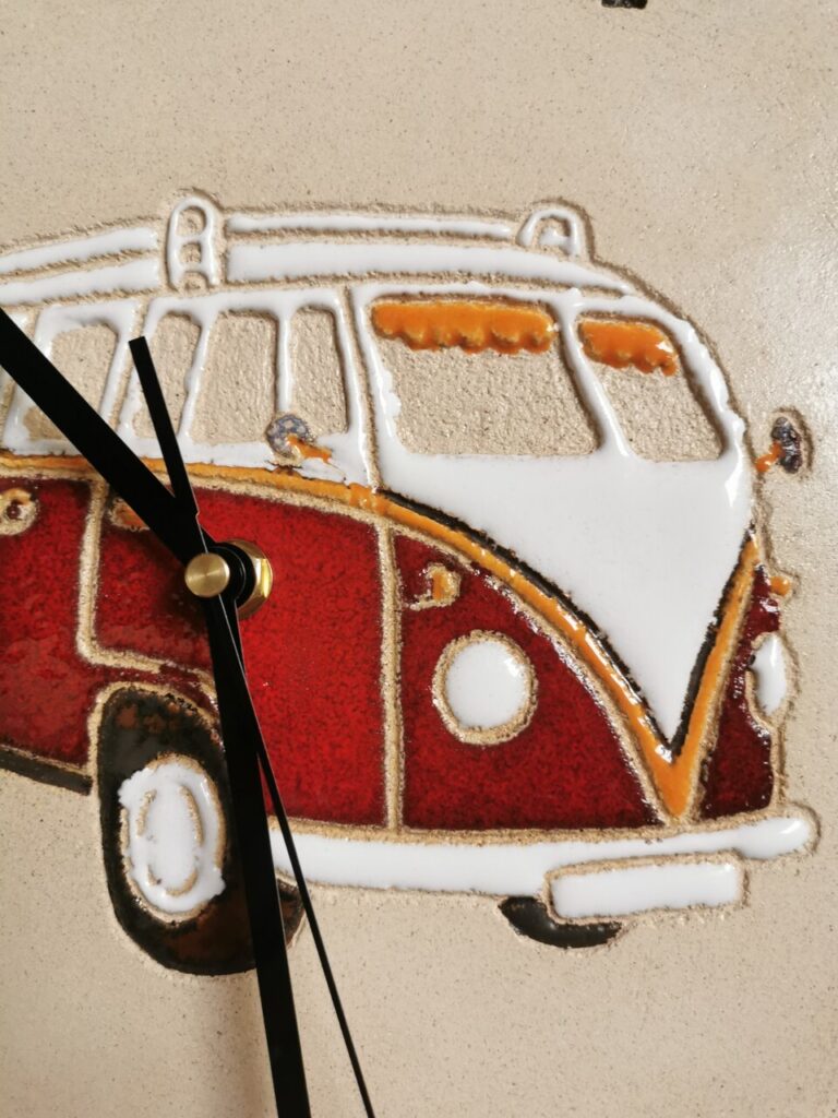 zegar ścienny volkswagen ogórek camper