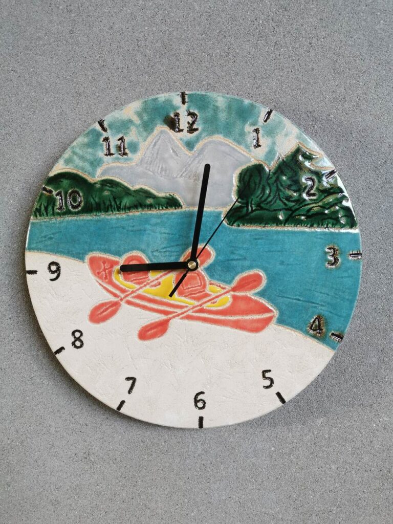 Zegar cienny spływ kajakiem- Eweolo Ceramika